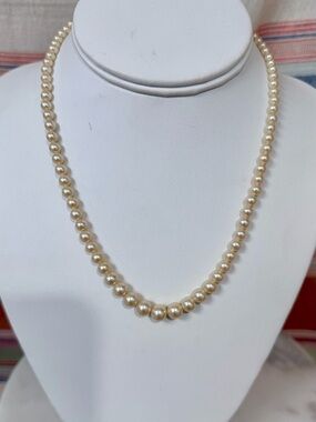 Marvella Vintage Pearl Necklace for Women- 16”